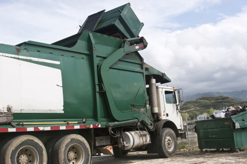 Office building with professional waste removal services