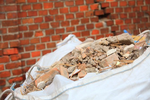 Final clean-up after house clearance in Fitzrovia